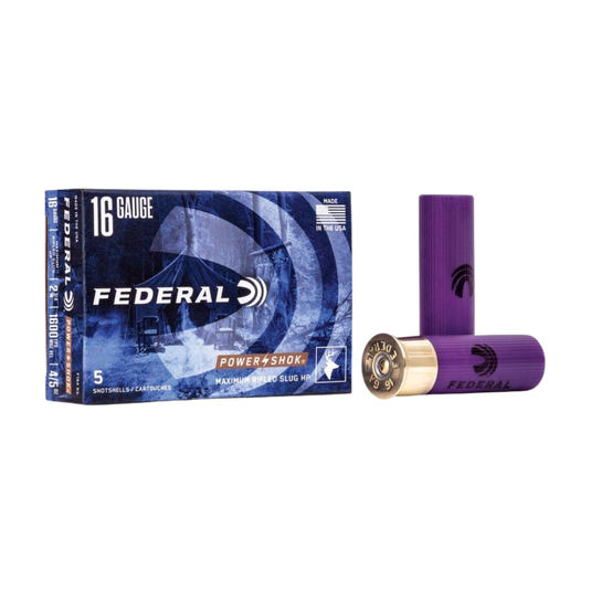 Federal 16GA 2 3/4 Rifle Slug 4/5OZ 1600fps