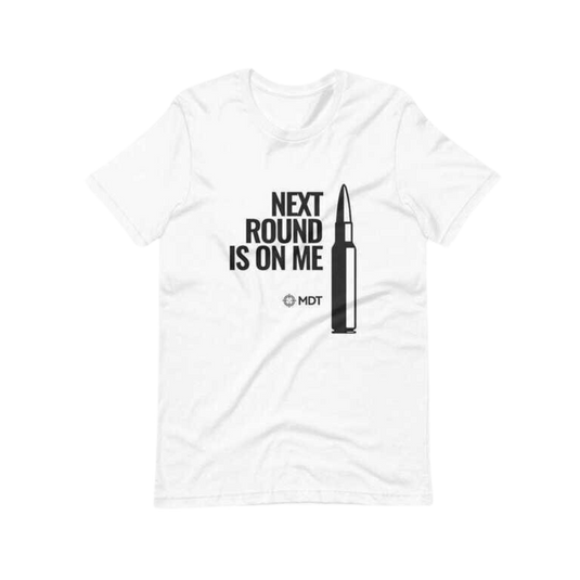 MDT T-Shirt Next Round On Me | Colour: White | Size: XL | FWGC