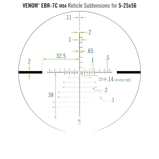 VORTEX VENOM 5-25X56 FFP RIFLESCOPE WITH EBR-7C MOA | SCOPE VIEW | FISHING WORLD GC CANADA