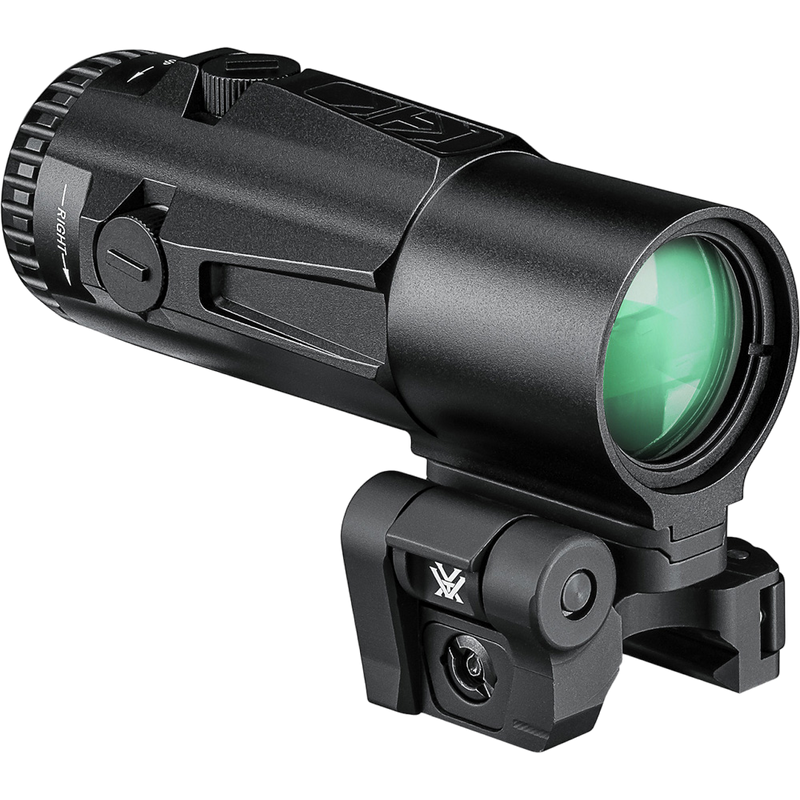 Load image into Gallery viewer, VORTEX MICRO 6X MAGNIFIER WITH QUICK-RELEASE FLIP MOUNT | BACK SIDE CLOSEUP | FISHING WORLD GC | CANADA
