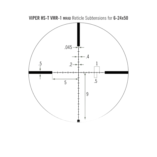 VORTEX VIPER HS-T 6-24X50 SFP RIFLESCOPE VMR-1 MRAD | SCOPE VIEW | FISHING WORLD GC CANADA