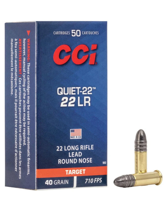 CCI 22 QUIETS 50 RNDS