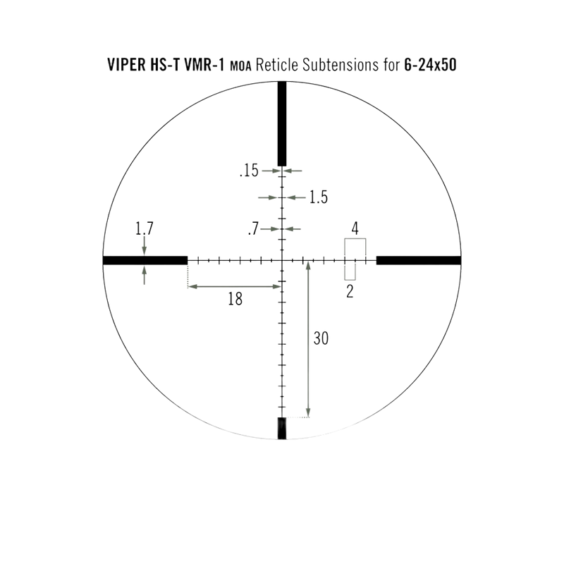 Load image into Gallery viewer, VORTEX VIPER HS-T 6-24X50 SFP RIFLESCOPE VMR-1 MOA | FISHING WORLD GC CANADA

