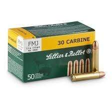 Sellier & Bellot 30 Carbine 110gr FMJ 50 rnds
