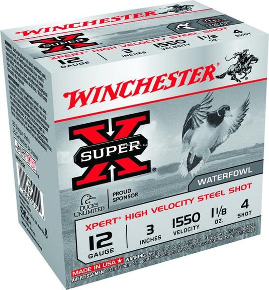 Winchester WEX1234 Super-X Xpert12 GA, 3 in, No. 4, 1-1/8oz