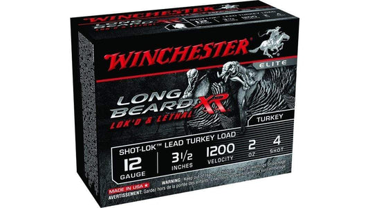 Winchester STLB12L4 Long Beard XR Shotshell 12 GA, 3-1/2 in, No. 4, 2oz